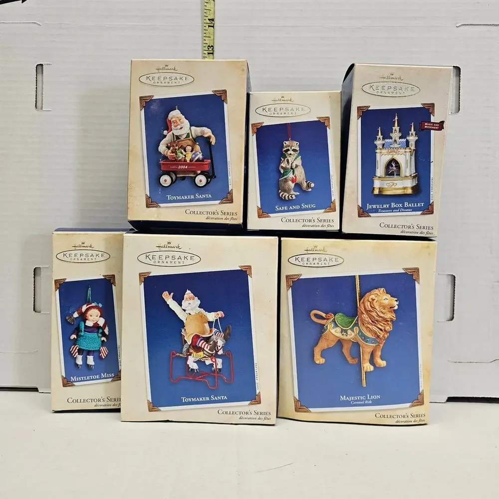 Hallmark Keepsake Ornament Bundle All in Boxes Christmas Holiday